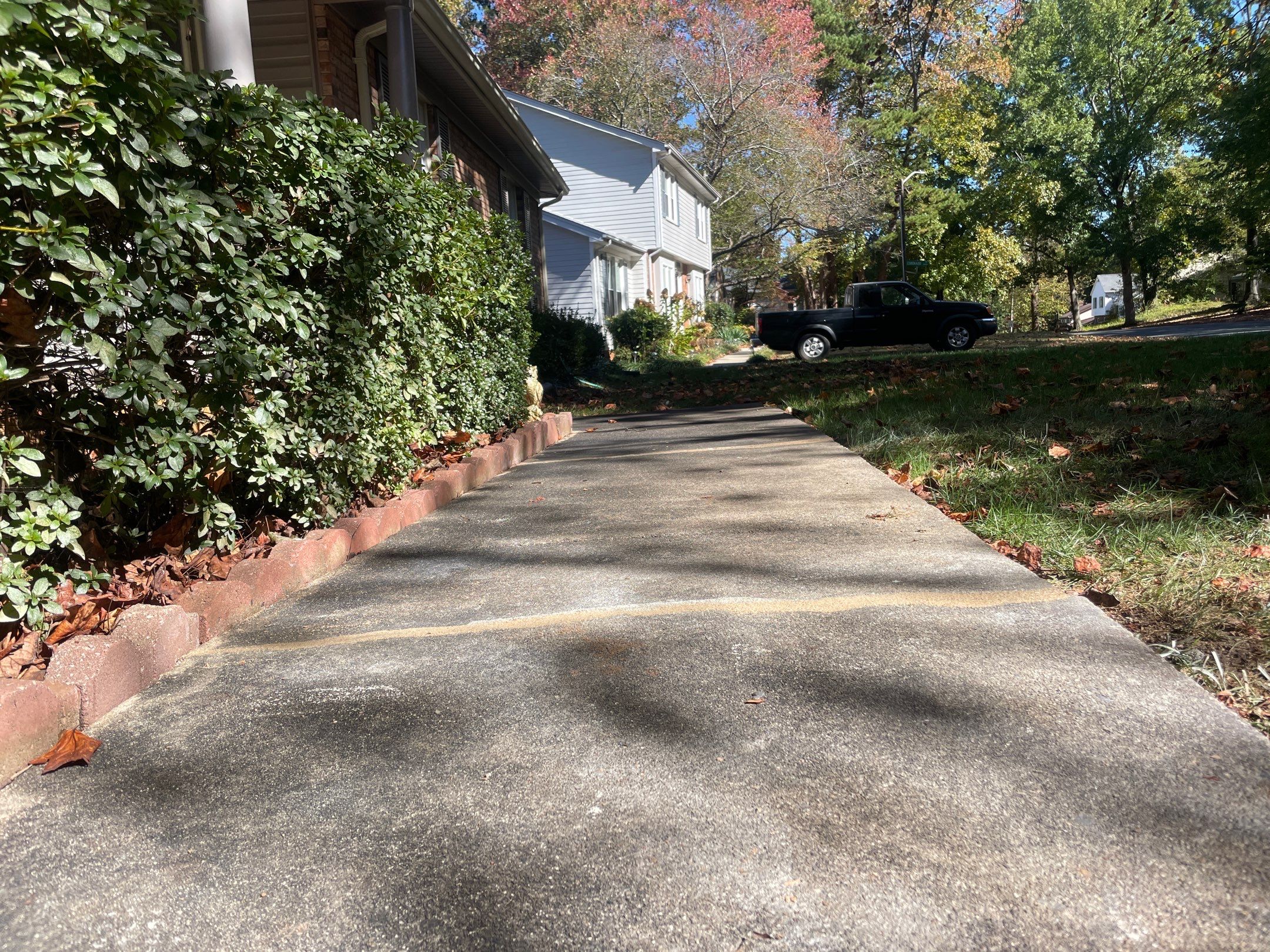 Same walkway lifted back to level, smooth and even