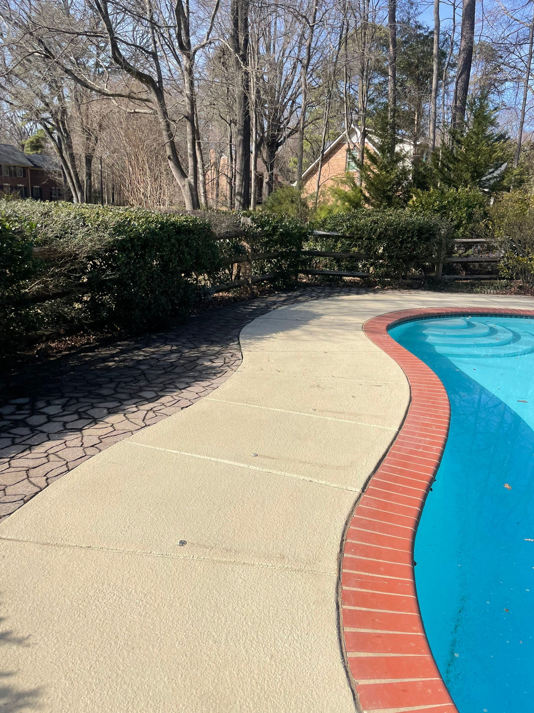 Pool deck leveling service