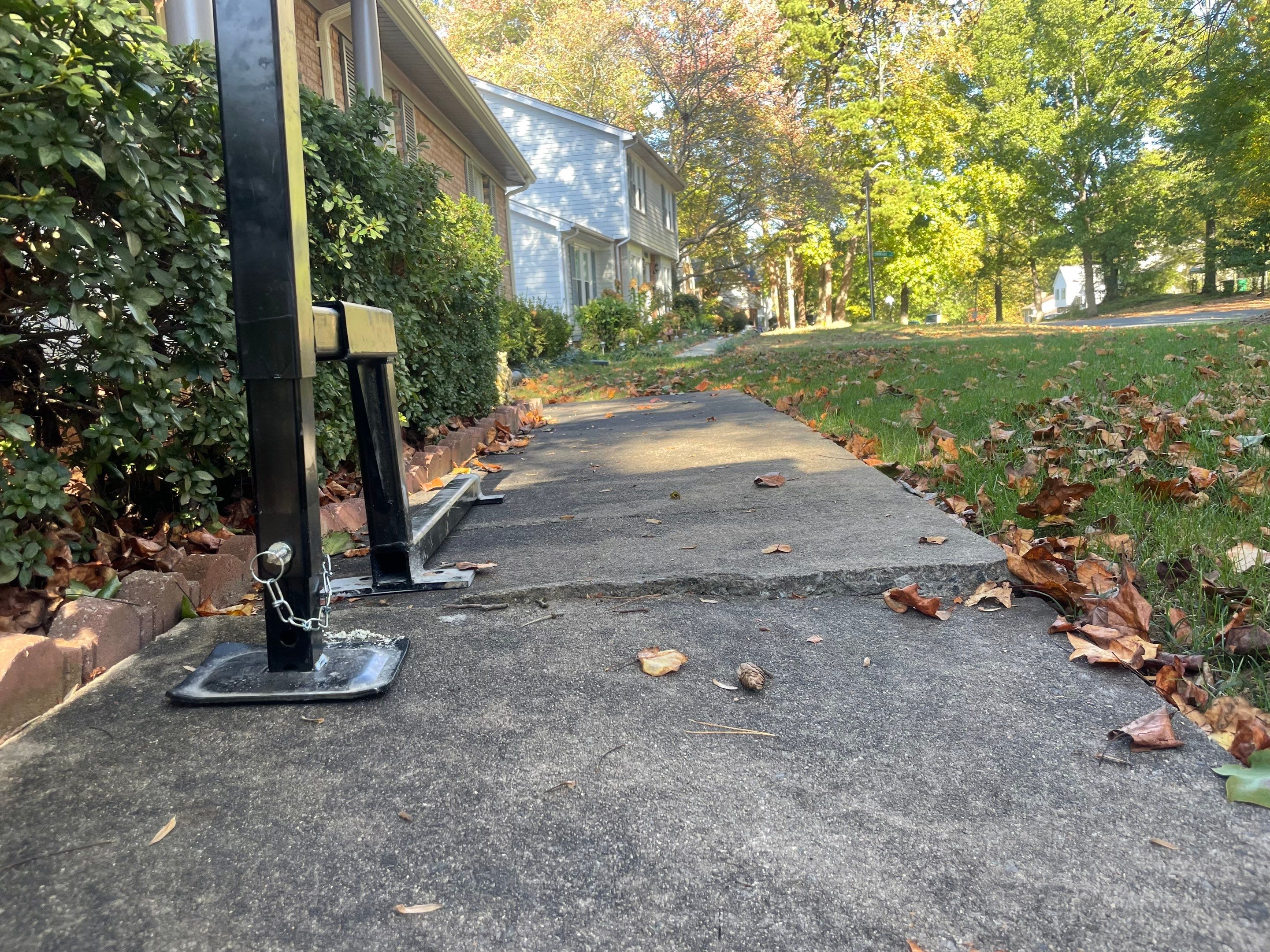 Sidewalk and walkway leveling
